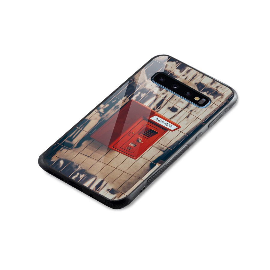 Vintage Alarm Glass Back Case for Galaxy S10