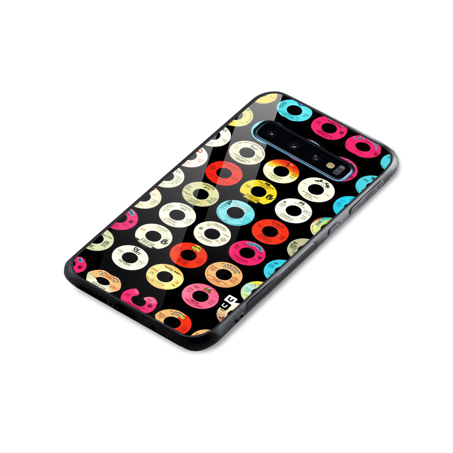 Vintage Collection CDs Glass Back Case for Galaxy S10