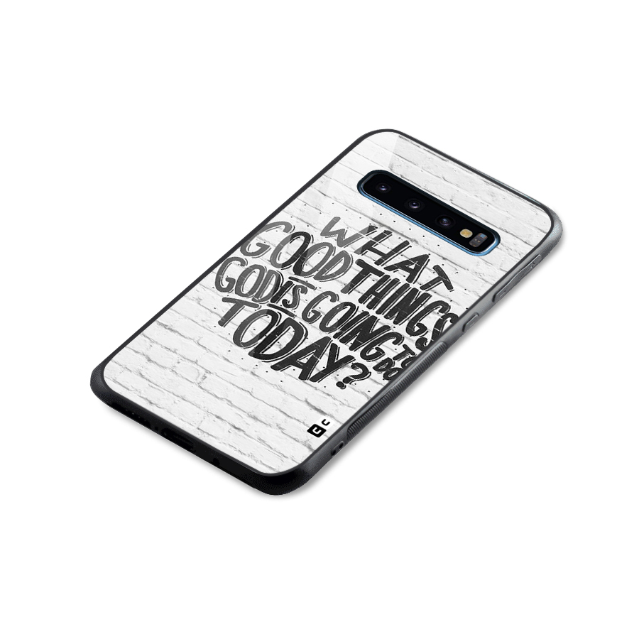 Wall Good Glass Back Case for Galaxy S10