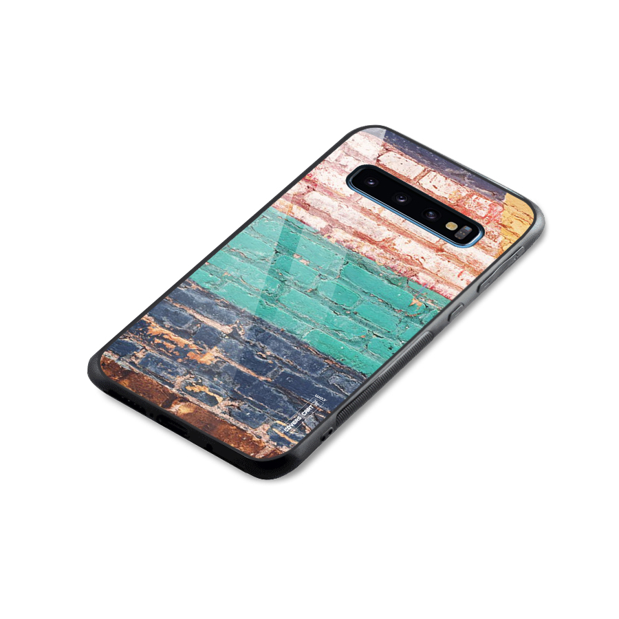 Wall Grafitty Glass Back Case for Galaxy S10