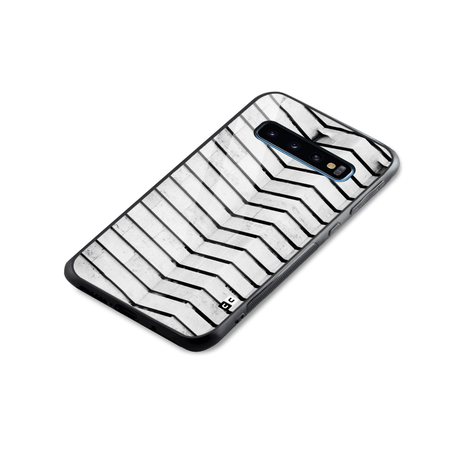Wall Zig Zag Glass Back Case for Galaxy S10