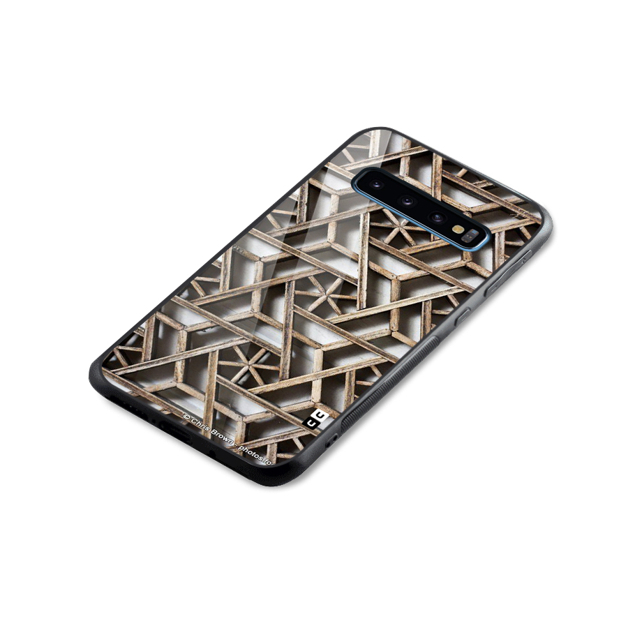 Wheel Design Glass Back Case for Galaxy S10