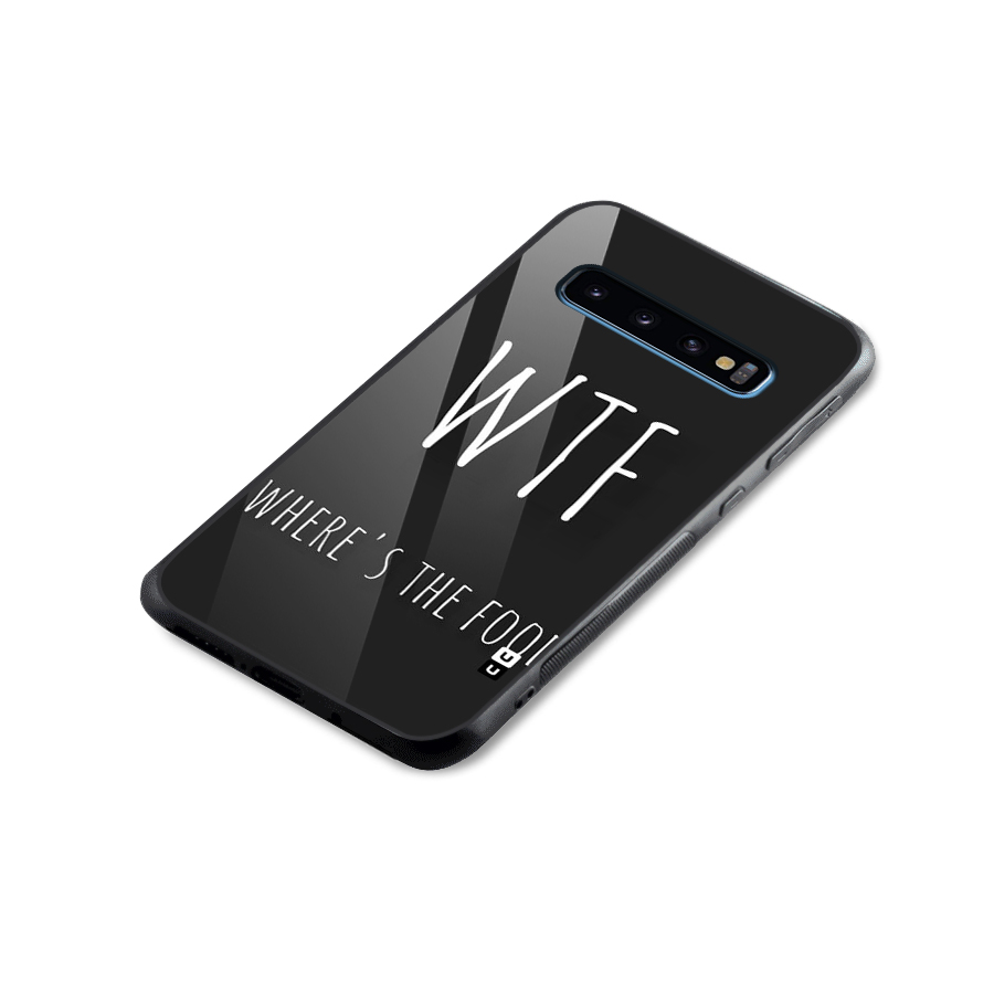 Where The Food Glass Back Case for Galaxy S10