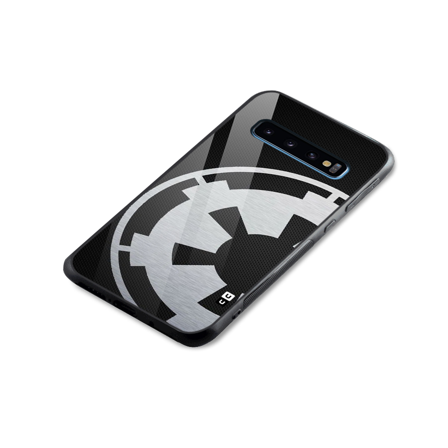 White Wheel Glass Back Case for Galaxy S10