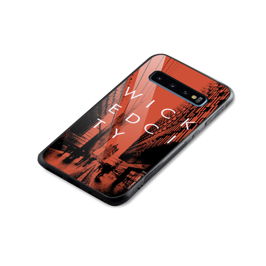 Wicked City Glass Back Case for Galaxy S10