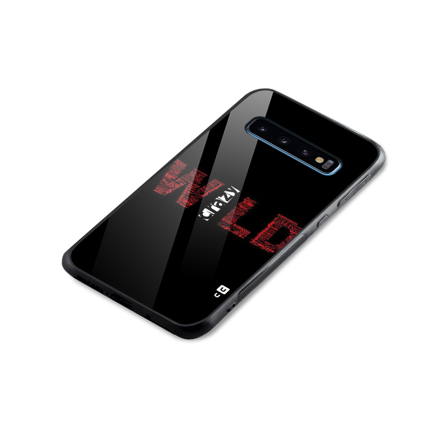 Wild Crazy Glass Back Case for Galaxy S10