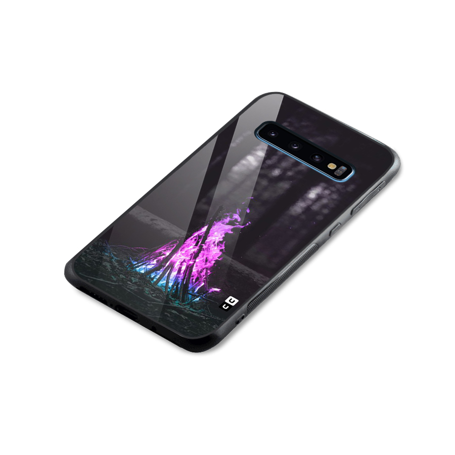 Wild Fire Glass Back Case for Galaxy S10
