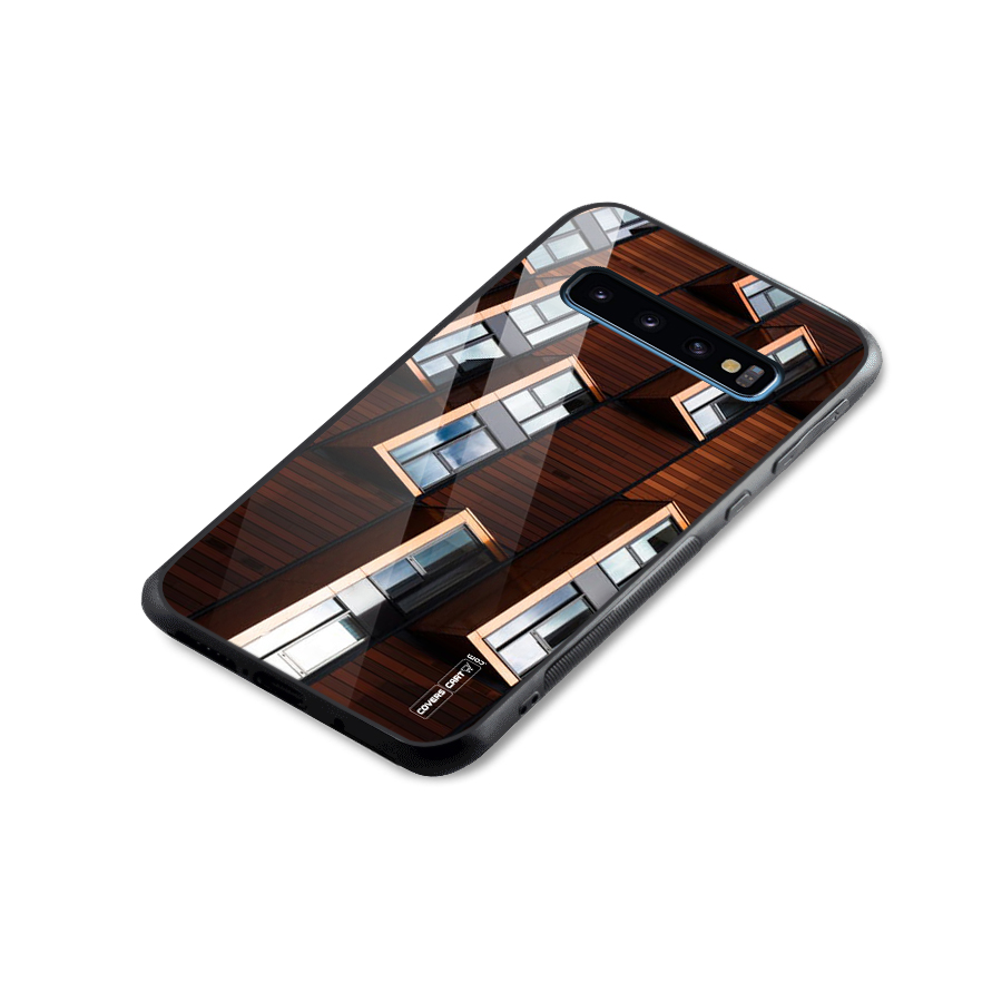 Window Abstract Glass Back Case for Galaxy S10