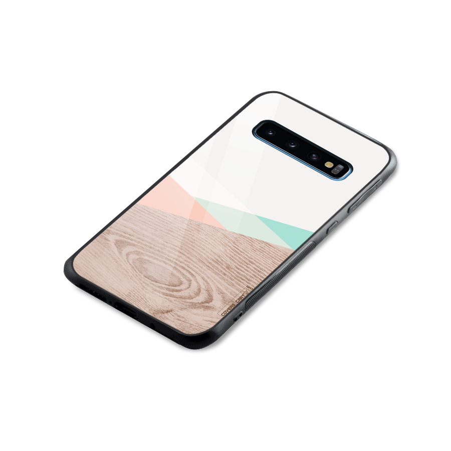 Wooden Fusion Glass Back Case for Galaxy S10