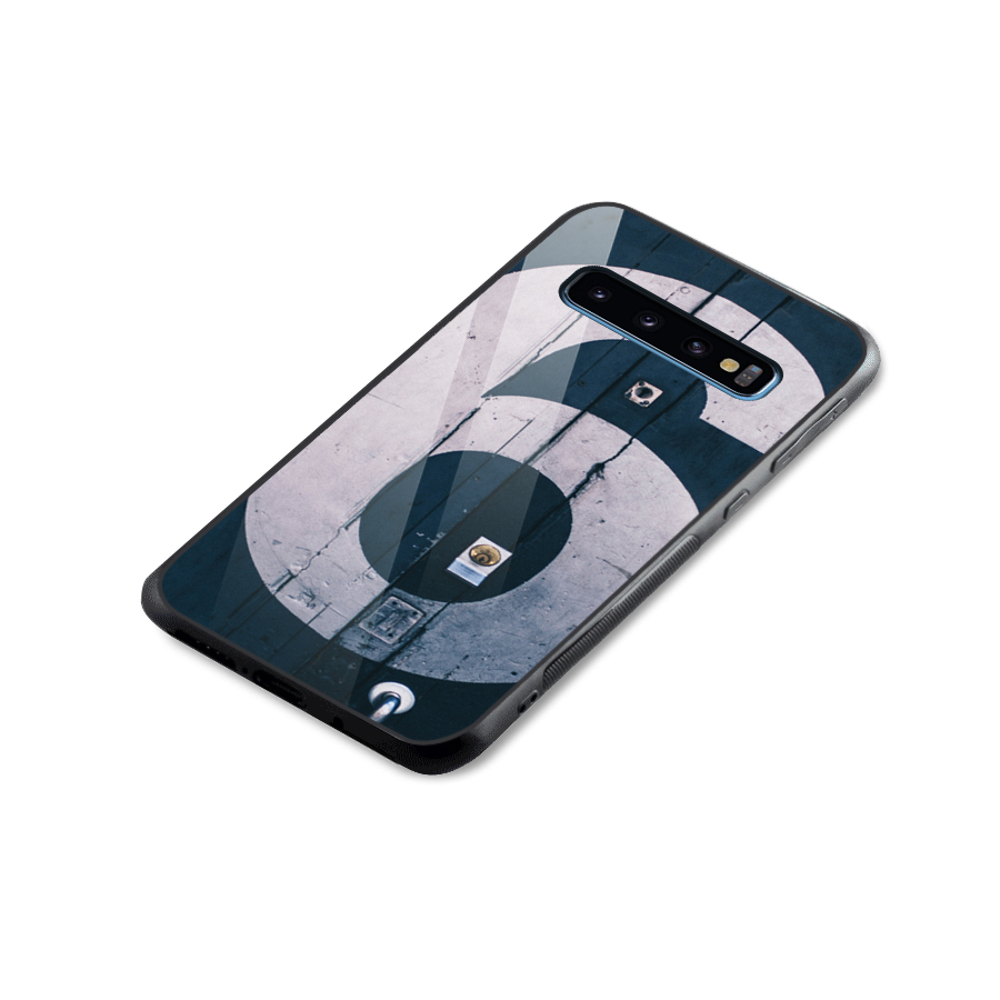 Wooden Six Glass Back Case for Galaxy S10