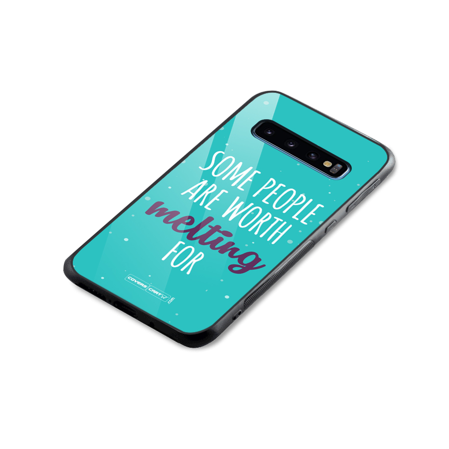 Worth Melting For Glass Back Case for Galaxy S10