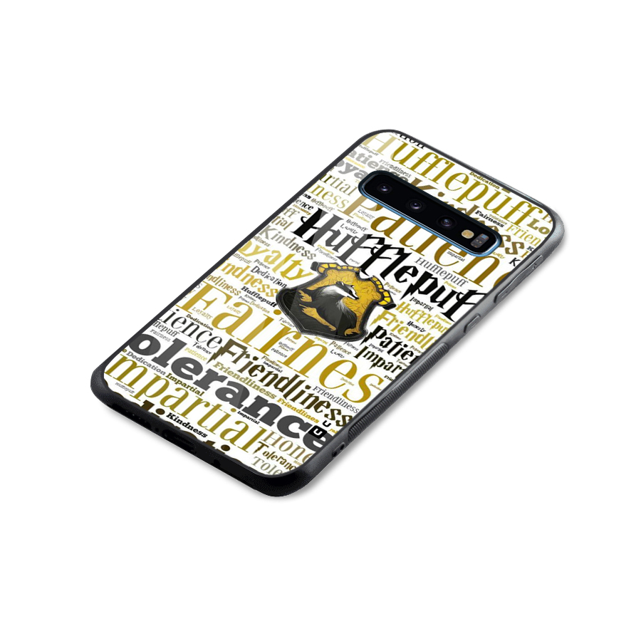 Yellow Fairness Glass Back Case for Galaxy S10