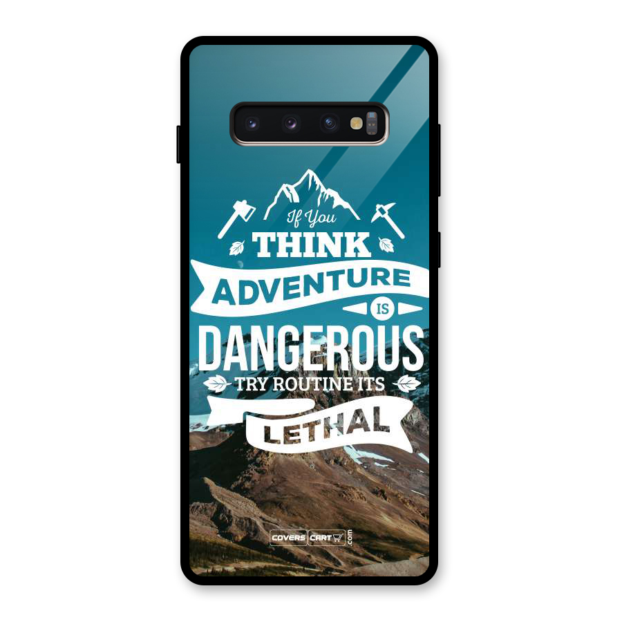 Adventure Dangerous Lethal Glass Back Case for Galaxy S10 Plus
