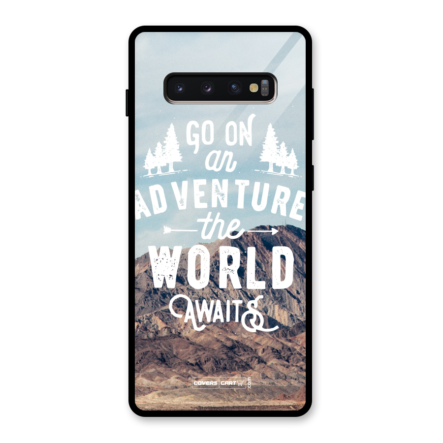 Adventure World Glass Back Case for Galaxy S10 Plus