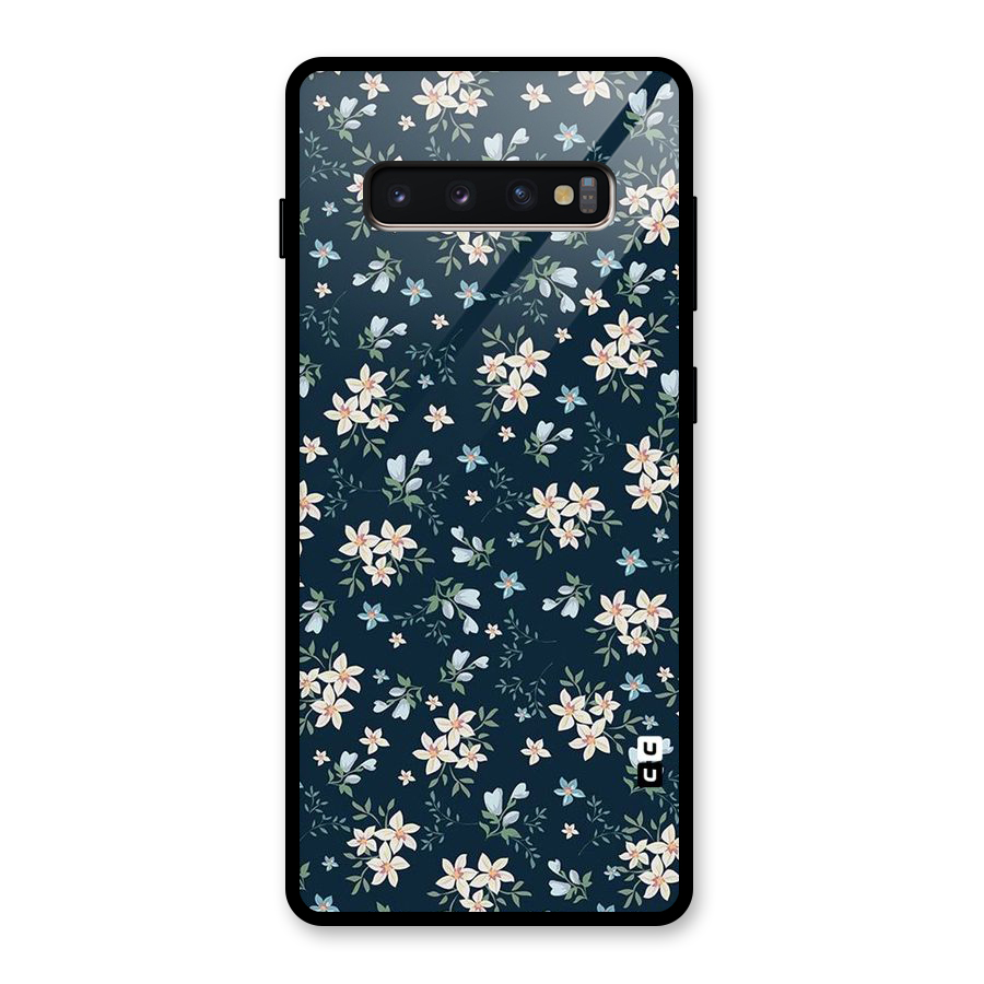 Aesthetic Bloom Glass Back Case for Galaxy S10 Plus