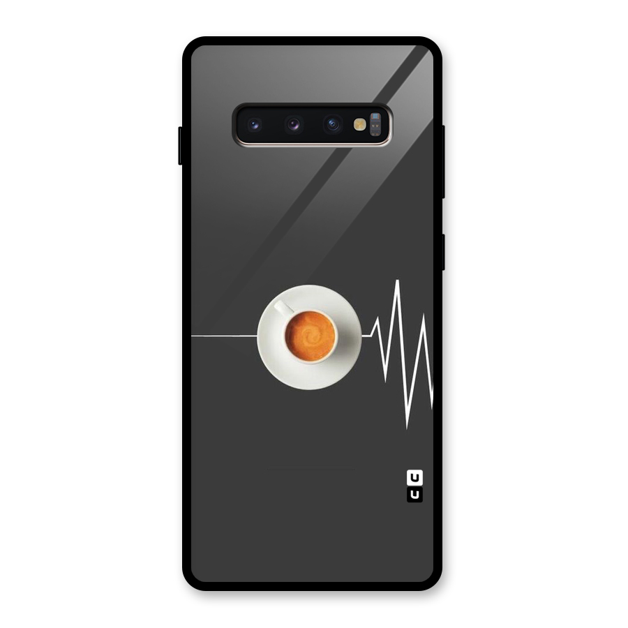 After Coffee Glass Back Case for Galaxy S10 Plus