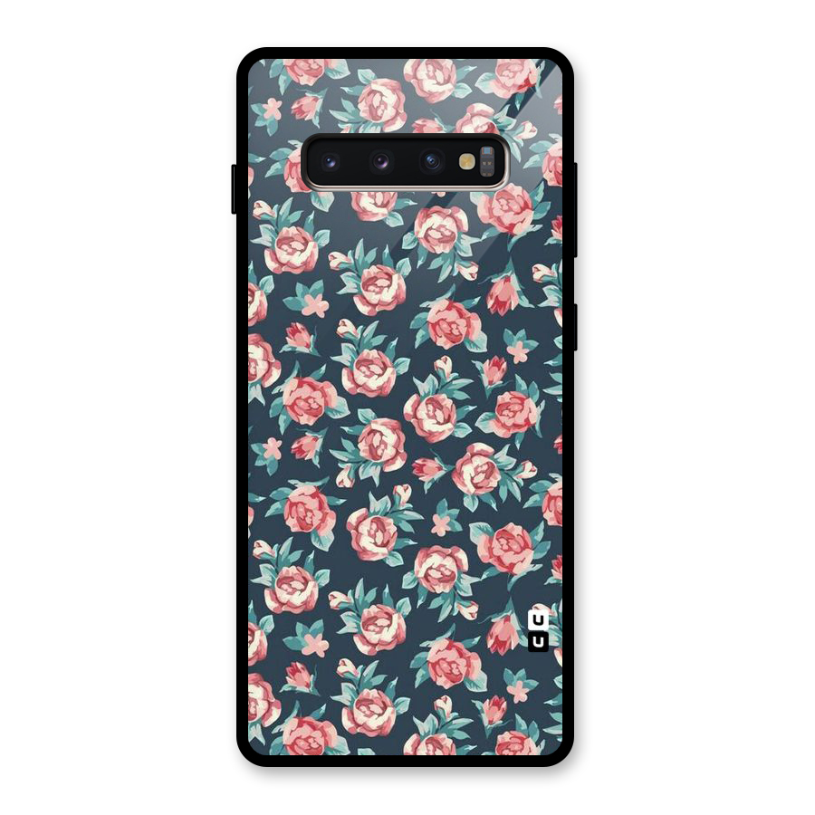 All Art Bloom Glass Back Case for Galaxy S10 Plus