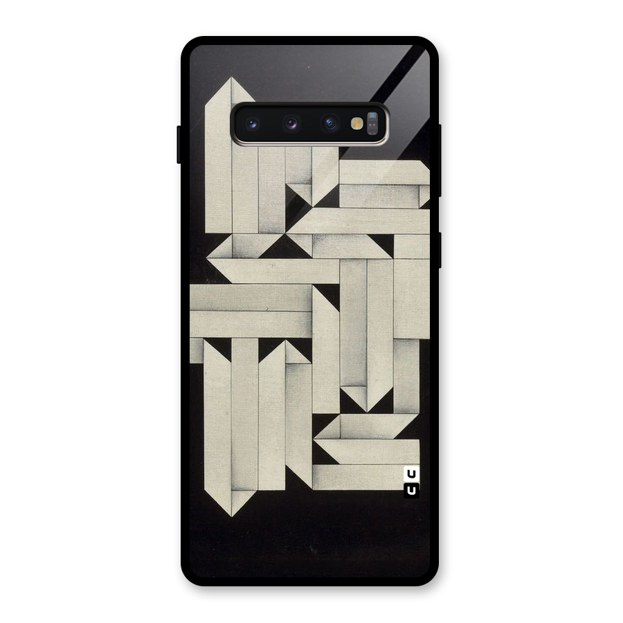 Ancient Rugged Glass Back Case for Galaxy S10 Plus