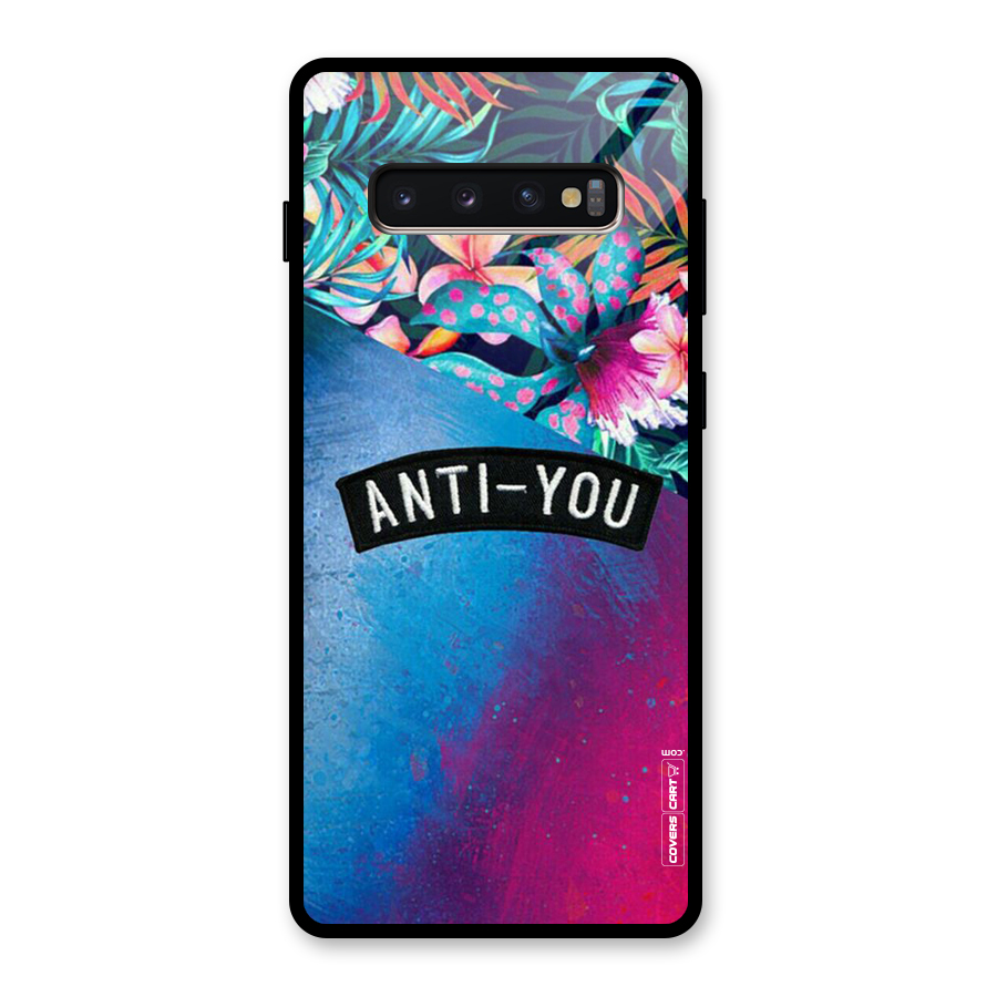 Anti You Glass Back Case for Galaxy S10 Plus