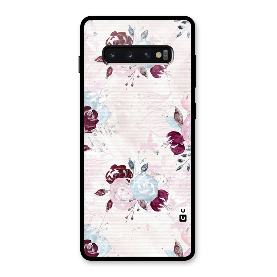 Artsy Florasy Glass Back Case for Galaxy S10 Plus