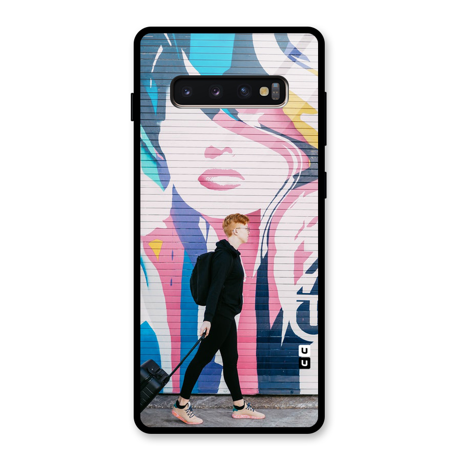 Backpacker Glass Back Case for Galaxy S10 Plus