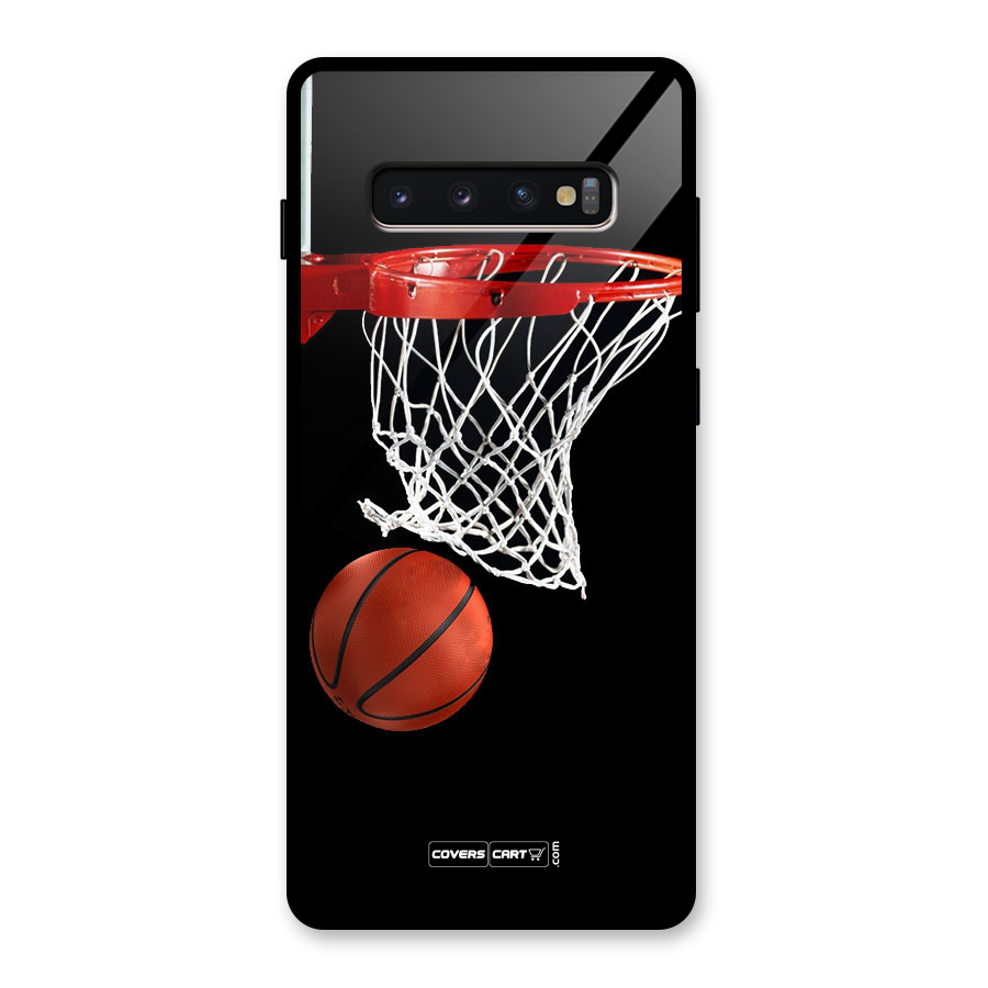Basketball Glass Back Case for Galaxy S10 Plus