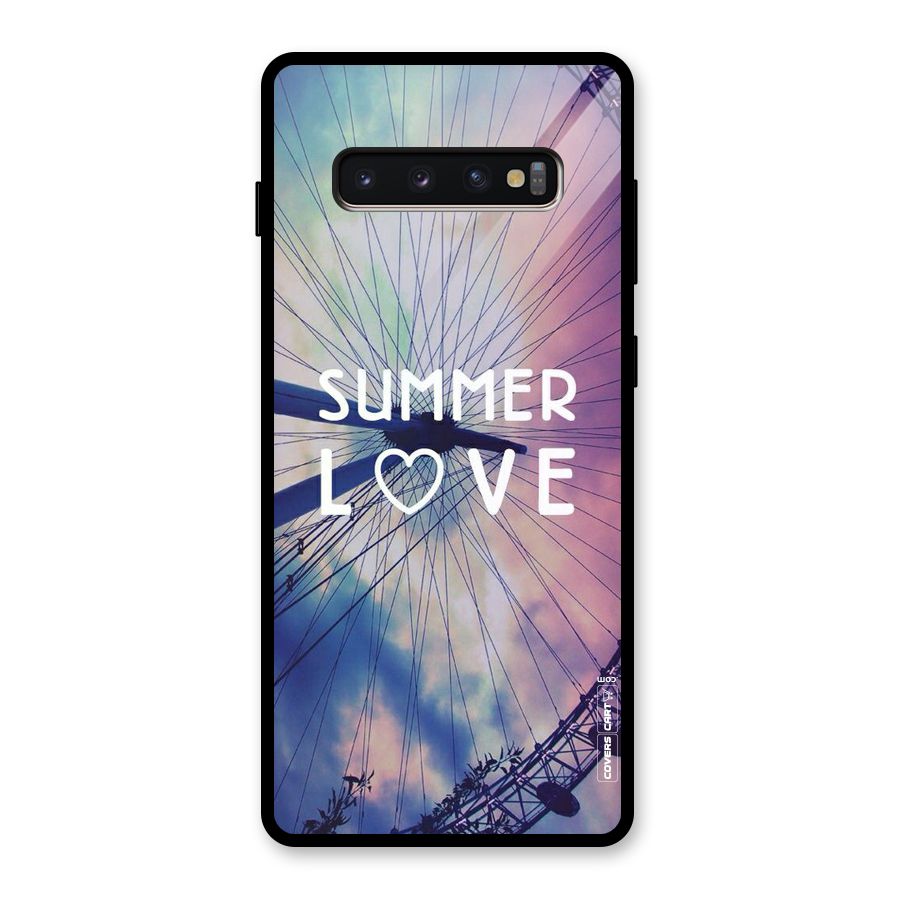 Beach Dreams Glass Back Case for Galaxy S10 Plus