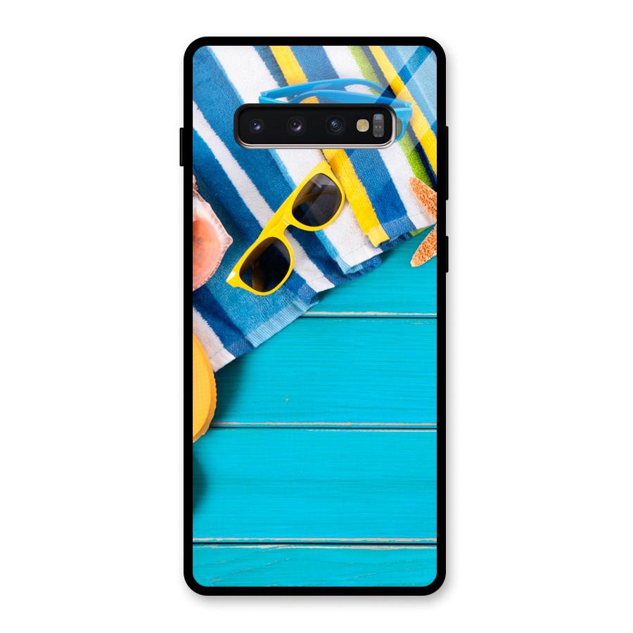 Beach Ready Glass Back Case for Galaxy S10 Plus
