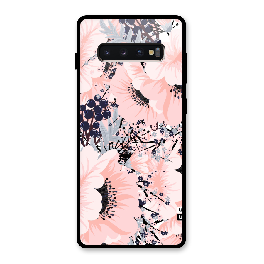 Beautiful Flowers Glass Back Case for Galaxy S10 Plus