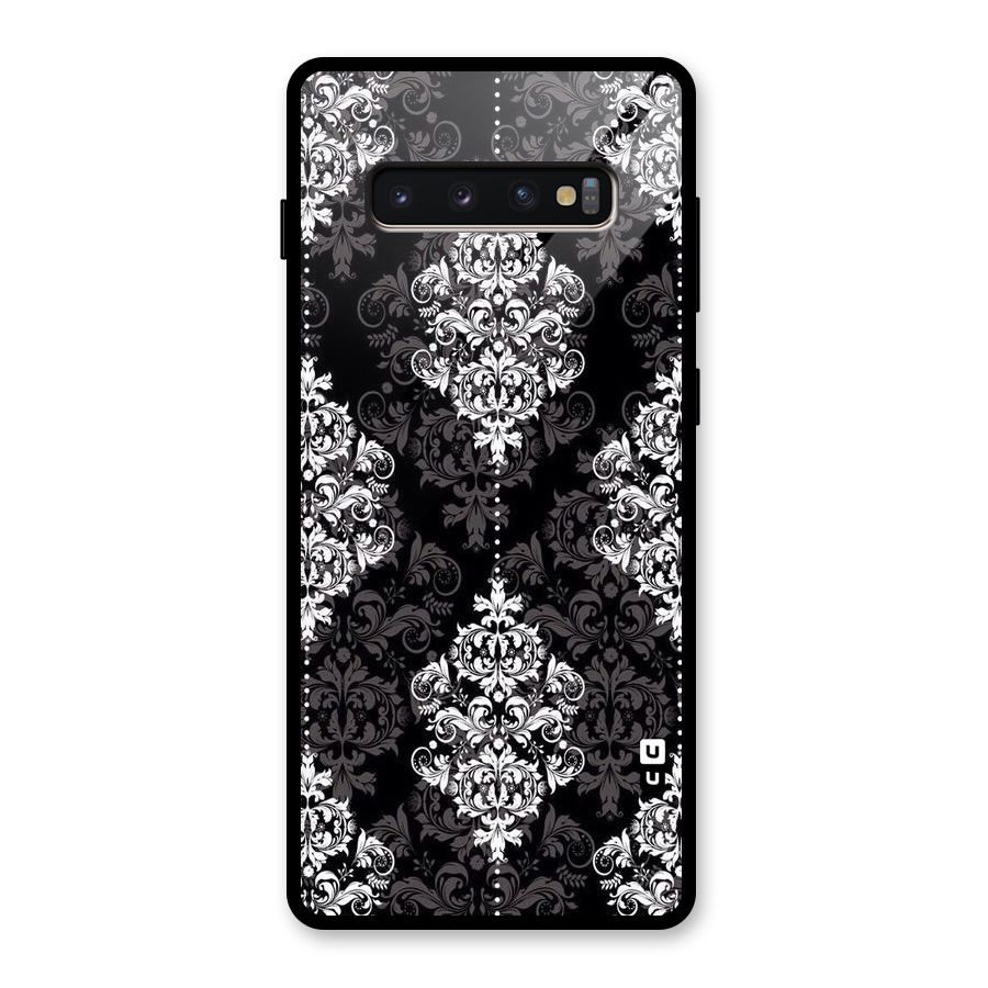 Beautiful Grey Pattern Glass Back Case for Galaxy S10 Plus