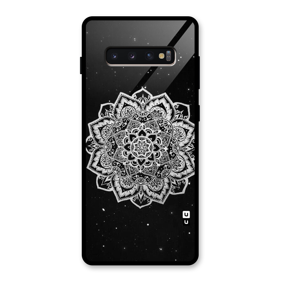 Beautiful Mandala Design Glass Back Case for Galaxy S10 Plus