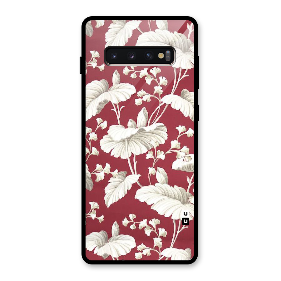 Beautiful Petals Glass Back Case for Galaxy S10 Plus