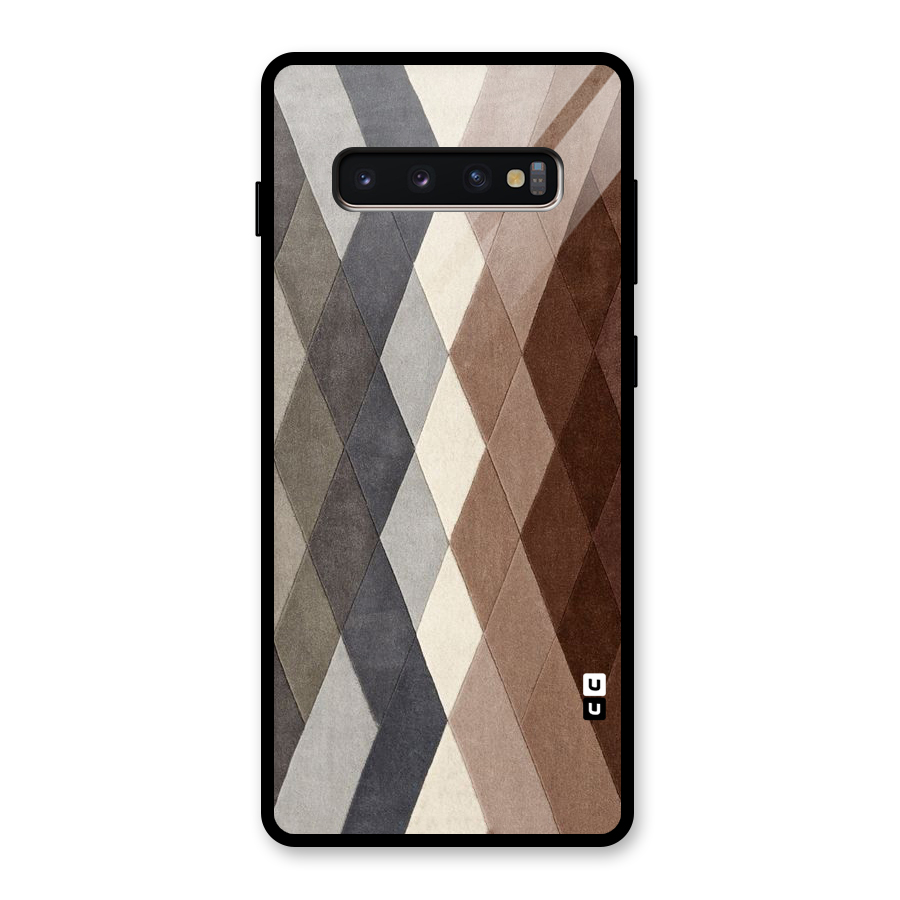 Beautiful Shades Of Diamonds Glass Back Case for Galaxy S10 Plus