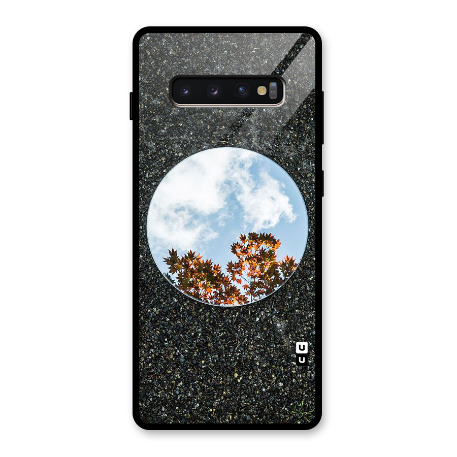 Beautiful Sky Leaves Glass Back Case for Galaxy S10 Plus