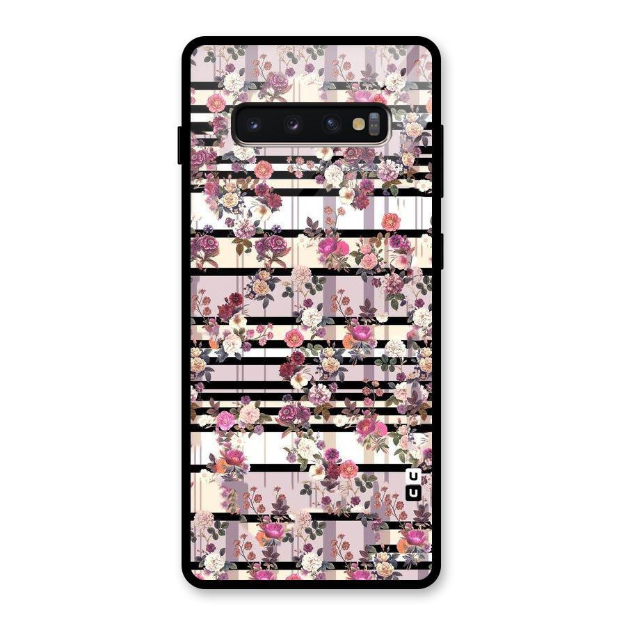 Beauty In Floral Glass Back Case for Galaxy S10 Plus