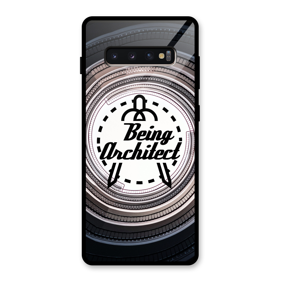 Being Architect Glass Back Case for Galaxy S10 Plus