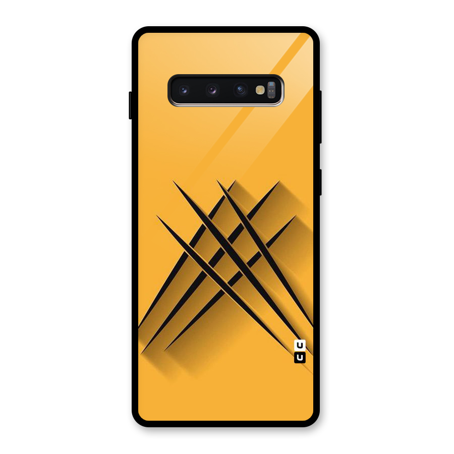Black Paws Glass Back Case for Galaxy S10 Plus