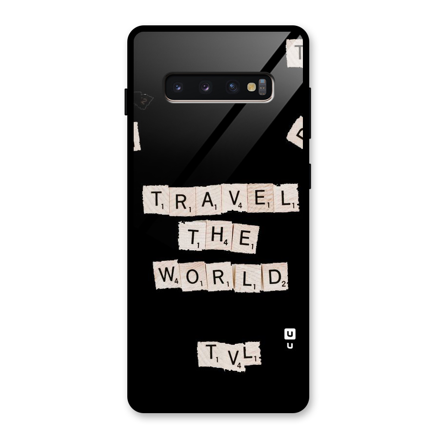 Blocks Travel Glass Back Case for Galaxy S10 Plus