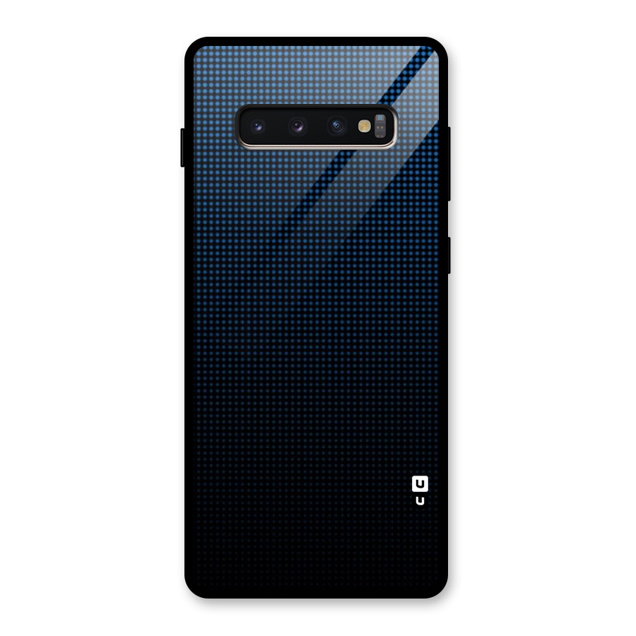 Blue Dots Shades Glass Back Case for Galaxy S10 Plus