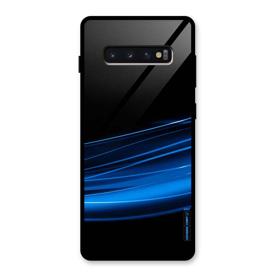 Blue Flow Glass Back Case for Galaxy S10 Plus