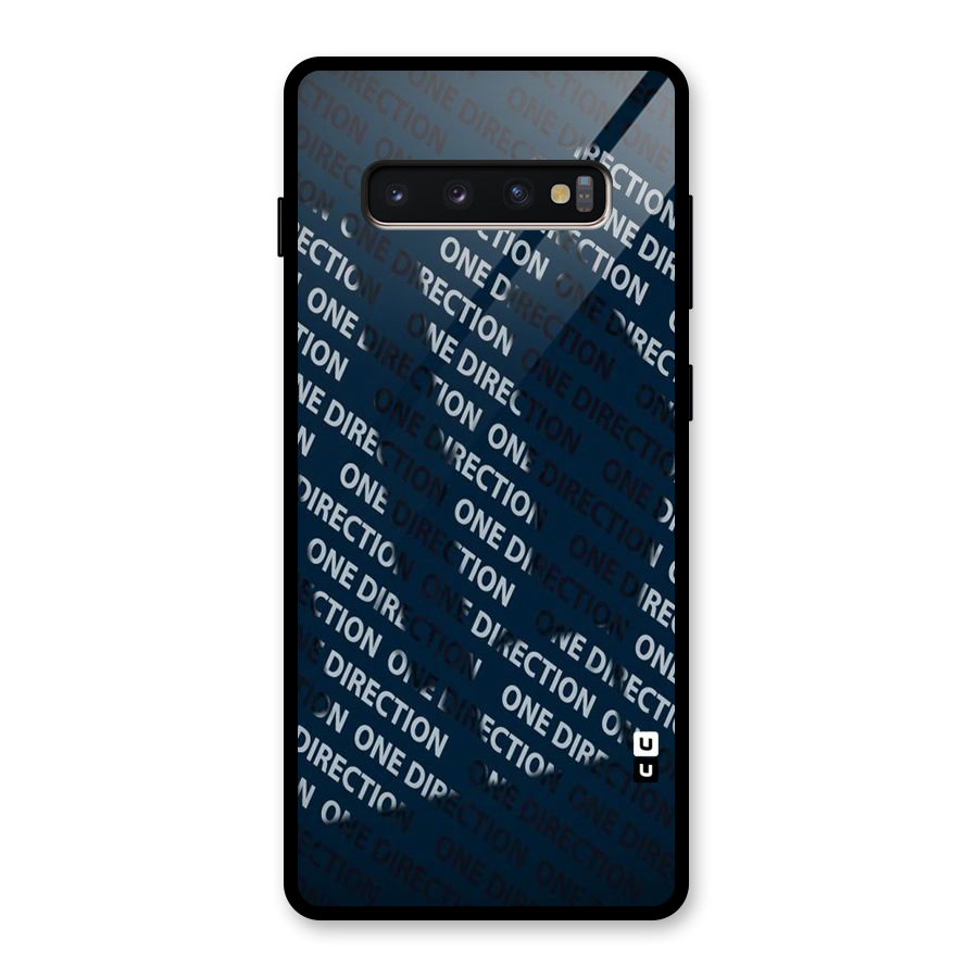 Blue Way Glass Back Case for Galaxy S10 Plus