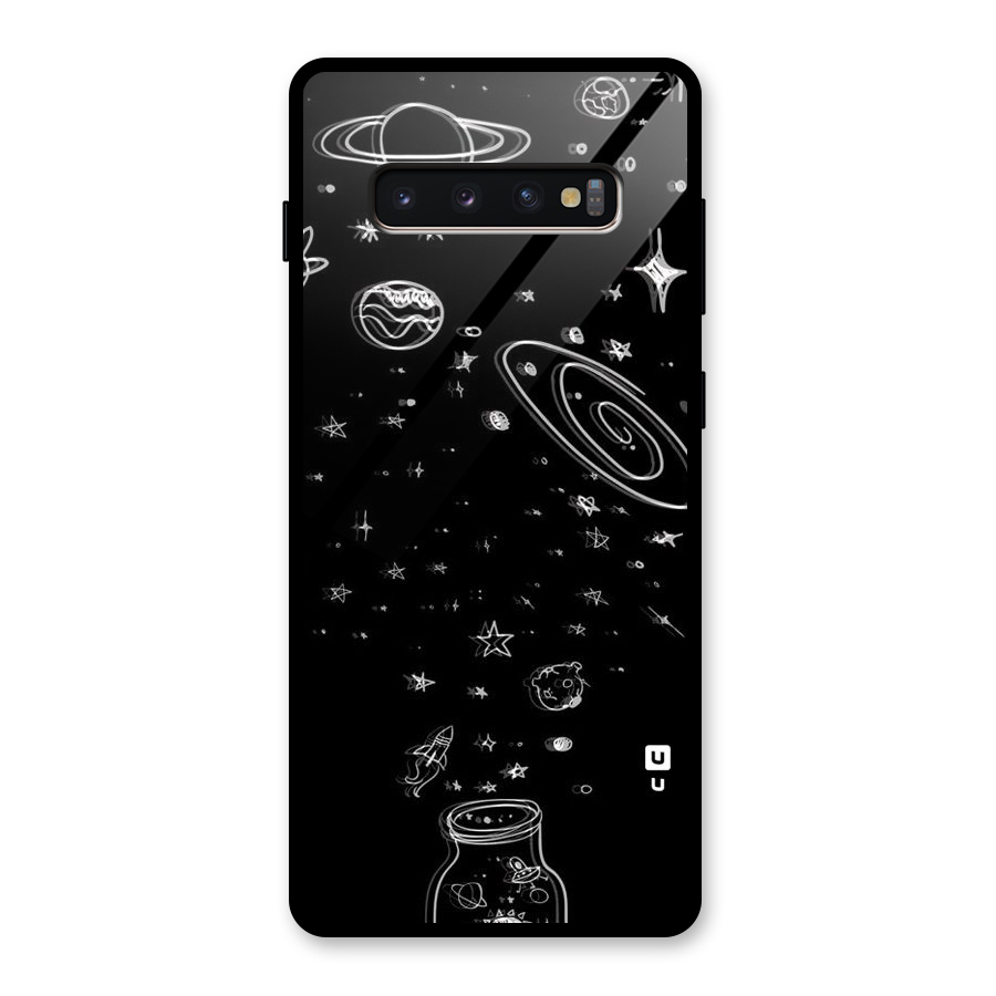 Bottle Of Stars Glass Back Case for Galaxy S10 Plus