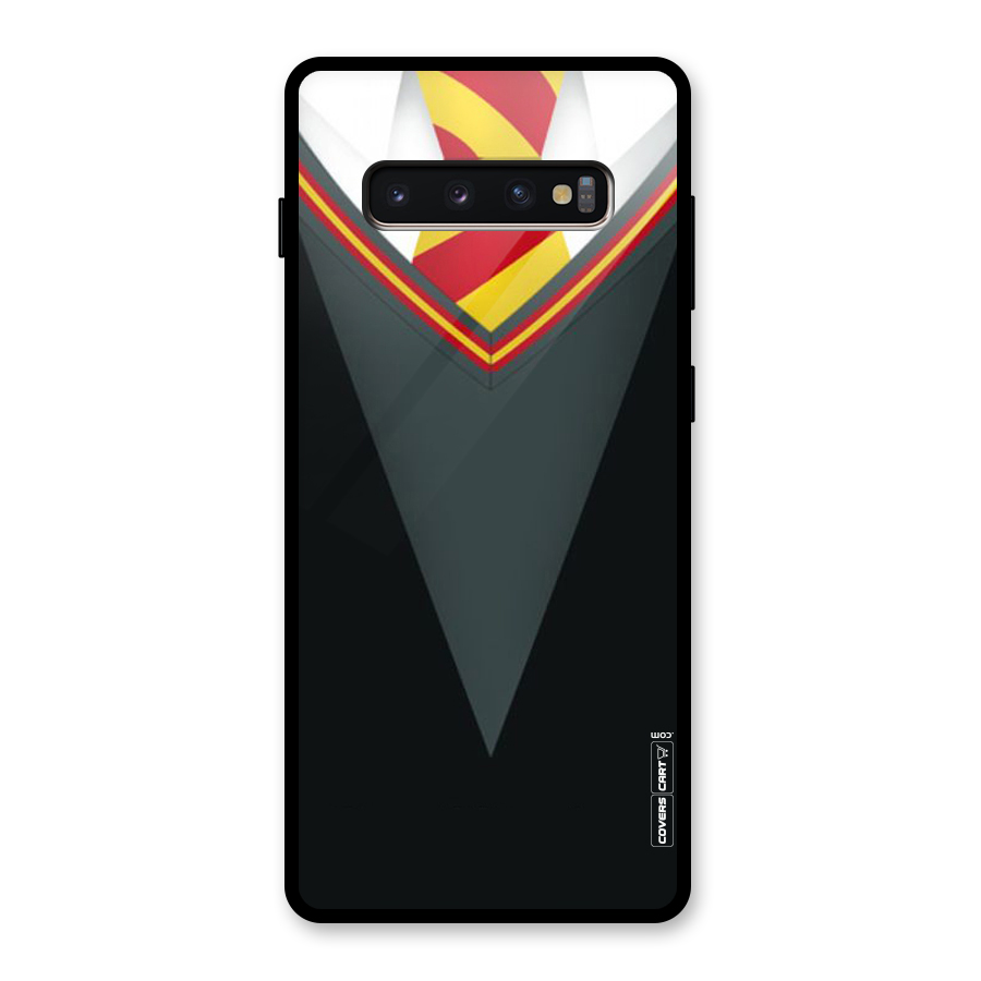 Brave Heart Glass Back Case for Galaxy S10 Plus