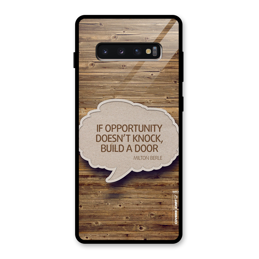 Build Your Door Glass Back Case for Galaxy S10 Plus