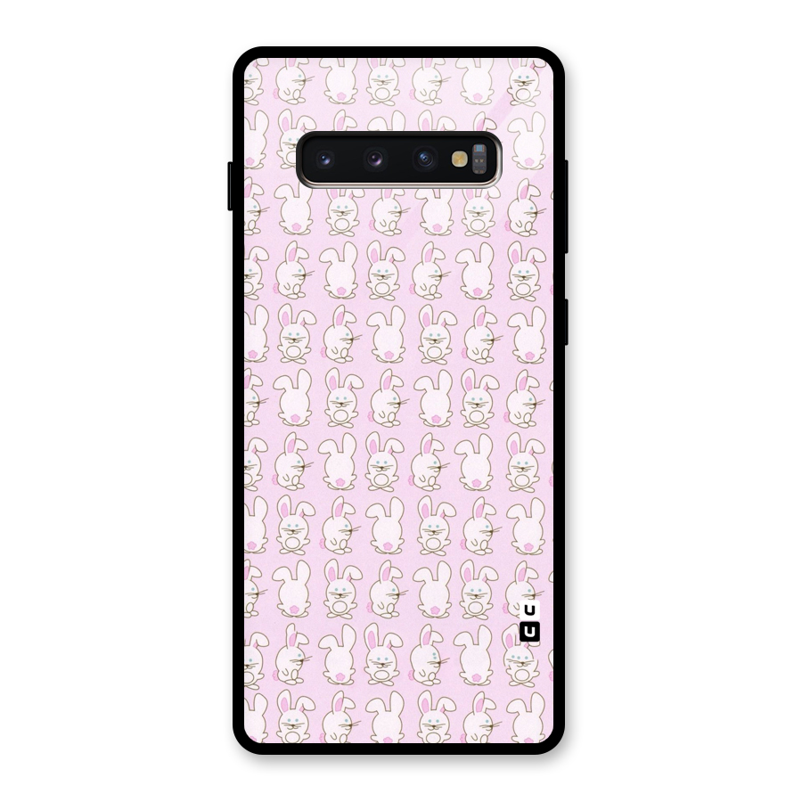 Bunny Cute Glass Back Case for Galaxy S10 Plus