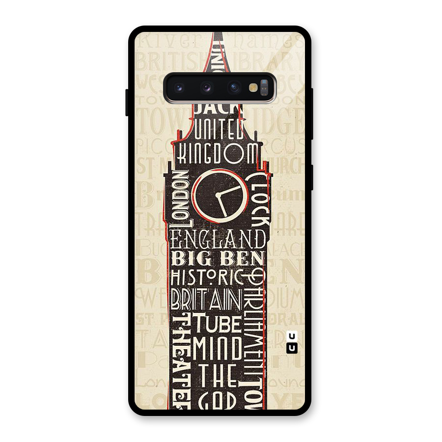 Cap City Design Glass Back Case for Galaxy S10 Plus