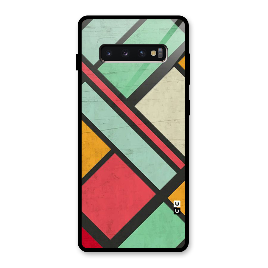 Check Colors Glass Back Case for Galaxy S10 Plus