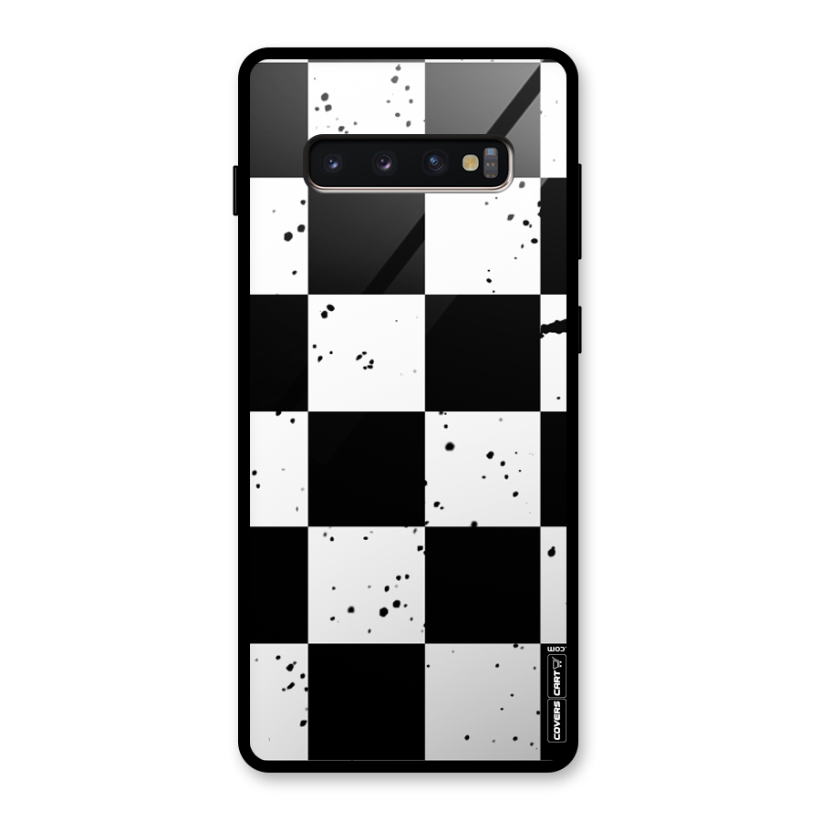 Check Mate Glass Back Case for Galaxy S10 Plus