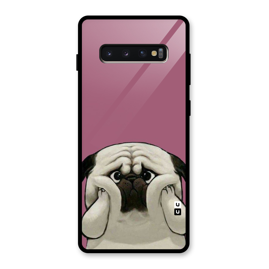 Chubby Doggo Glass Back Case for Galaxy S10 Plus