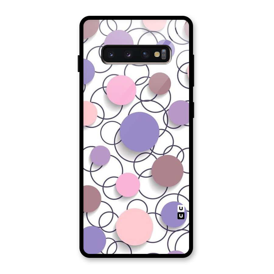 Circles And More Glass Back Case for Galaxy S10 Plus